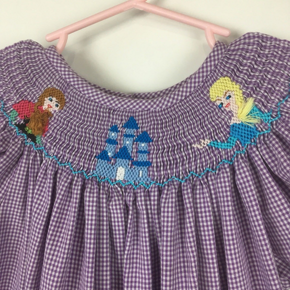 elsa smocked dress